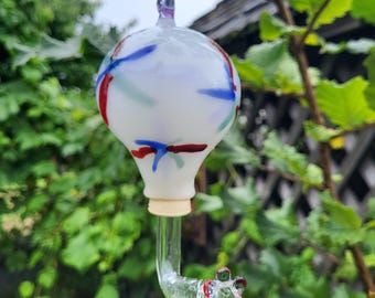 Blown Glass  Hummingbird Feeder MADE to ORDER