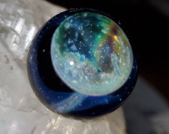 Galaxy Glass Marble- 28mm Terp Slurper 1"