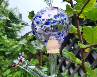 Blown Glass Hummingbird Feeder MADE to ORDER