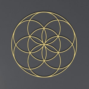 Modern Sacred Geometry Metal Wall Art, Sacred Equilibrium Metal Wall Art, Geometric Home Decoration, Housewarming Gift