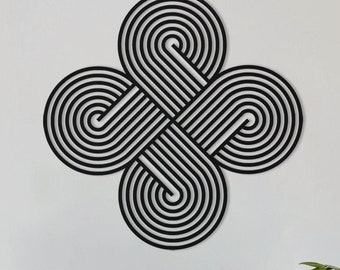 Celtic Knot Metal Wall Art, Infinite Symbol Decor