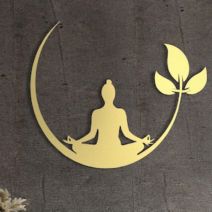 Buddha Metal Wall Art, Om Metal Wall Sign, Yoga Studio Decor, Spiritual Metal Wall Art, Om Symbol, Spiritual Wall Art, Housewarming Gift