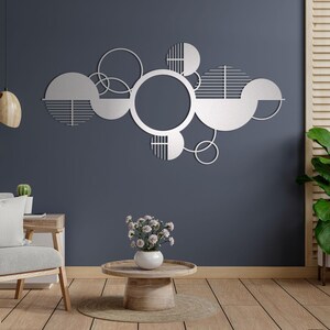 Sacred Geometry Metal Wall Art, Abstract Geometric Hanging Decor - Etsy