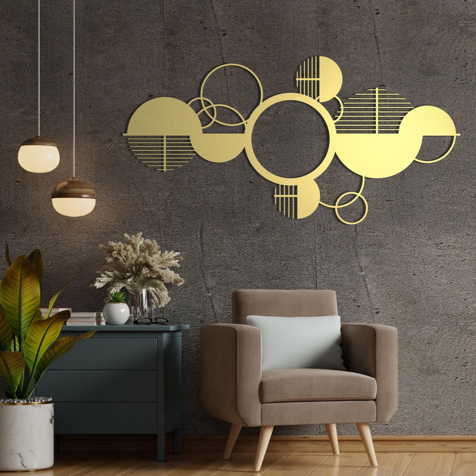 Sacred Geometry Metal Wall Art, Abstract Geometric Hanging Decor - Etsy