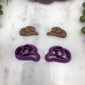 Cowboy Hat 266-C143 Clay Cutter Set for Earrings