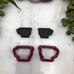 Tea Cup 100 Clay Cutter Set for Earrings