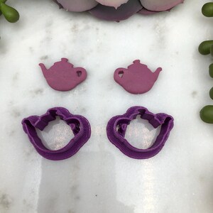 Tea Kettle 101 Clay Cutter Set for Earrings