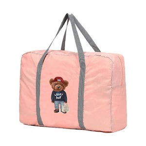 Faltbare Reisetasche für Frauen - Tragbarer Kleidungsorganisator mit großer Kapazität, Wombat-Muster Duffle Handtasche - Ideales Reisezubehör.