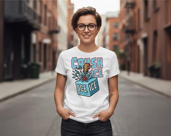 Crush ICE And Break the Block | Unisex Graphic T-Shirt | Anti-ICE Statement Art