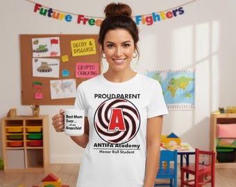 Honor Roll Student at ANTIFA Academy | Unisex Graphic Protest T-Shirt