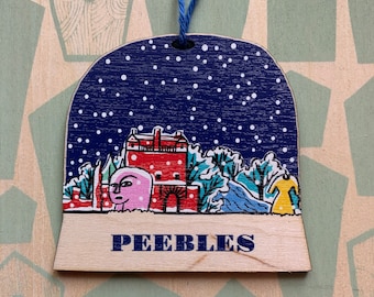 Peebles snow globe decoration