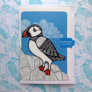 Puffin greetings card