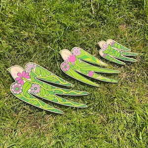 Blumengarten fliegende Schwalben (3er-Set)