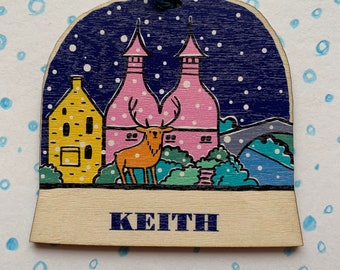 Keith snow globe decoration