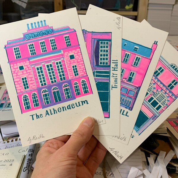 Aberdeen mini riso prints - set of 8