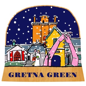 Gretna Green snow globe decoration image 2