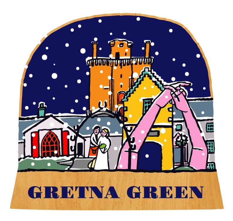 Gretna Green snow globe decoration image 2