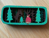 Little Red in the deep dark woods brooch