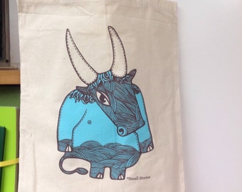 SALE - Minotaur, Cyclops or Heelander tote bags