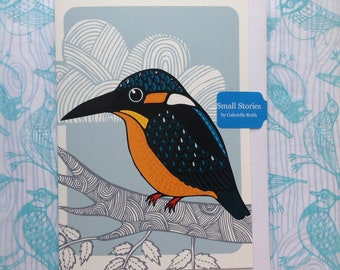 Kingfisher greetings card