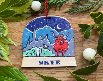 Isle of Skye snow globe decoration