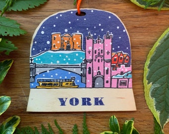 York snow globe decoration