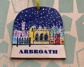 Arbroath snow globe decoration