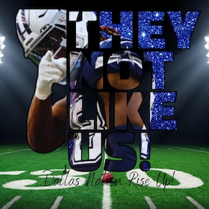 They not like us Cowboys Png, Favorite Football Team, Canva Png, Sublimation Png