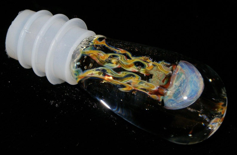 San Juan Island Glass JELLYFISH HANDMADE Wine Bottle Stopper Etsy