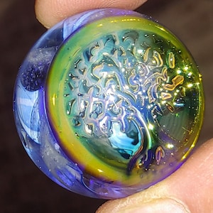 Tree of Life Memorial glass cremation remembrance keepsake marble ornament handmade to order crisanti glass art