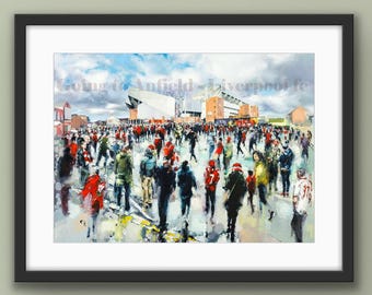 Liverpool fc Artwork - Going to Anfield Print: Limited Edition, Hand-Signed