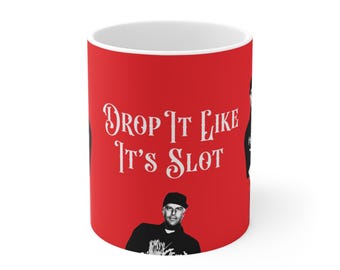 Drop It Like Its Slot, funny Arne slot mug, Liverpool fc mug, football gift, funny football, lufc mug, football gift idea, liverpool fc