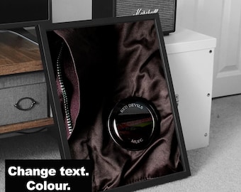 Customisable Print C.P. Company Inspired Design, custom design, man cave poster, custom c.p poster, designer poster, football poster