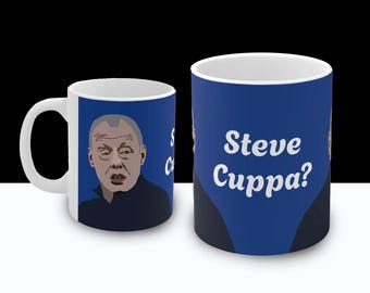 Steve Cooper 'Cuppa' Mug: Leicester City Football Gift