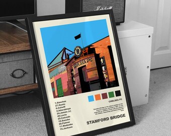Chelsea FC Stamford Bridge Album Cover Poster: Football Gift