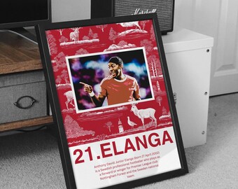 Anthony Elanga Nottingham Forest Poster: NFFC Gift