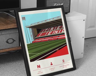 City Ground Poster: Nottingham Forest Football Club Wall Art