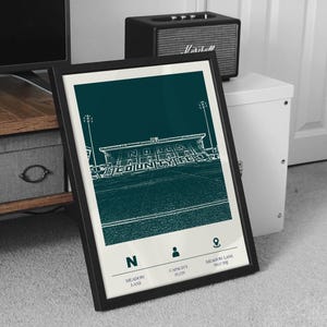 Meadow lane Poster, A Tribute to Notts County, Notts wall art, county poster, ncfc wall art, abstract, simple, ncfc gift, notts county gift