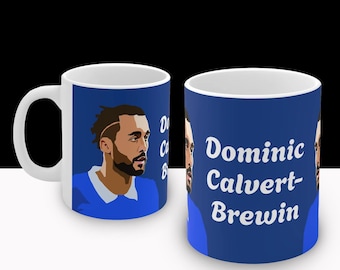 Dominic Calvert-Lewin Mug: Calvert-Brewin Pun, Everton Football Gift