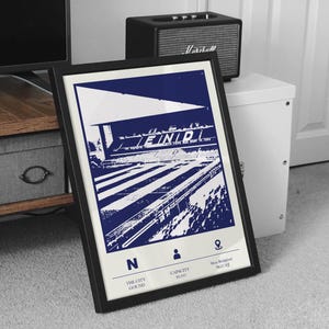 Nottingham&#39;s Icon The City Ground Poster, A Tribute to Nottingham Forest, forest wall art, nffc poster, football poster, nffc gifts,the reds