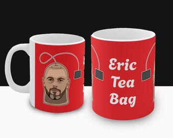 Eric ten Hag Tea Bag Mug: Funny Manchester United Gift