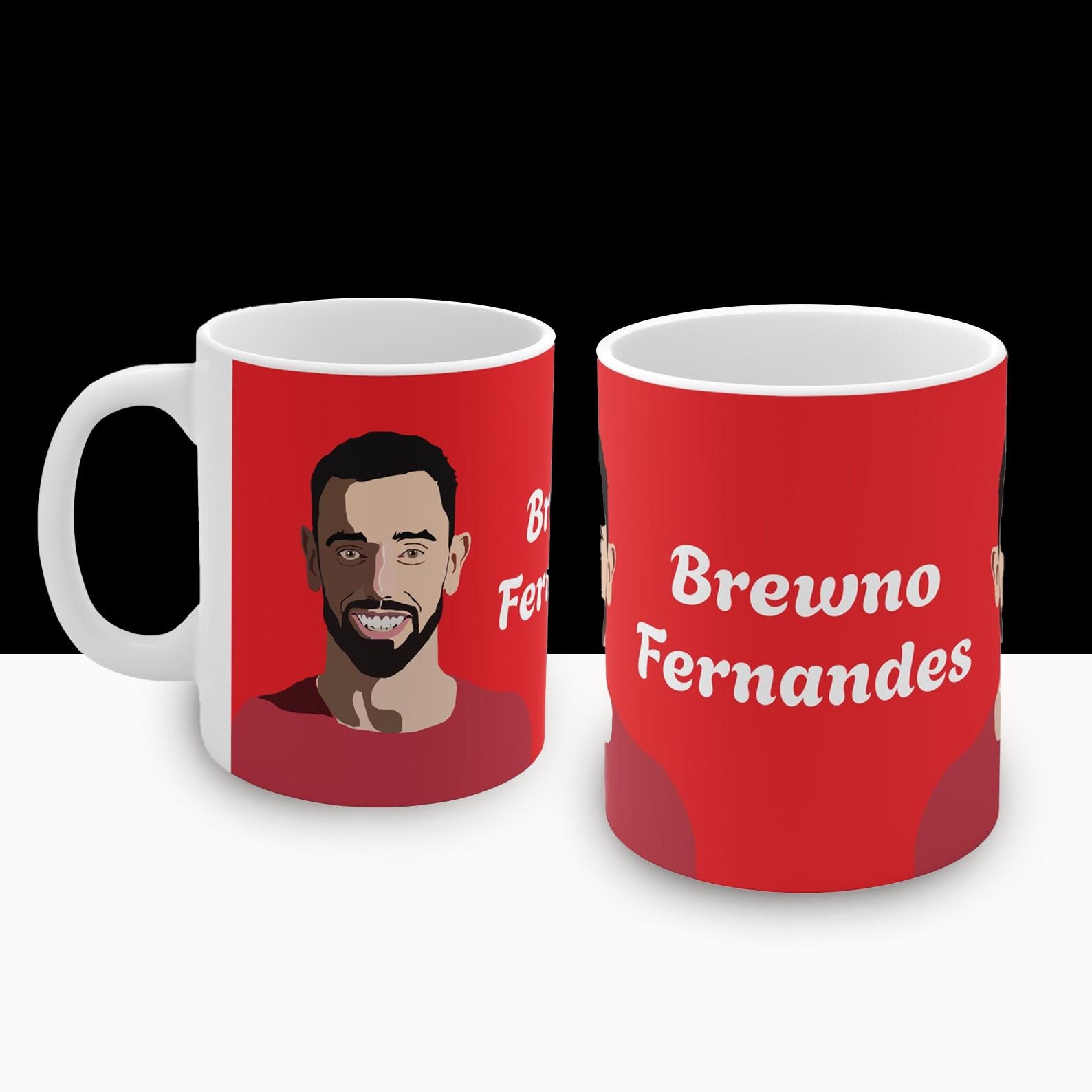 bruno fernandes mug, BREWNO fernandes, funny mug, Mufc mug, Manchester United mug, united gifts, Mufc gifts, for him, funny football, bruno