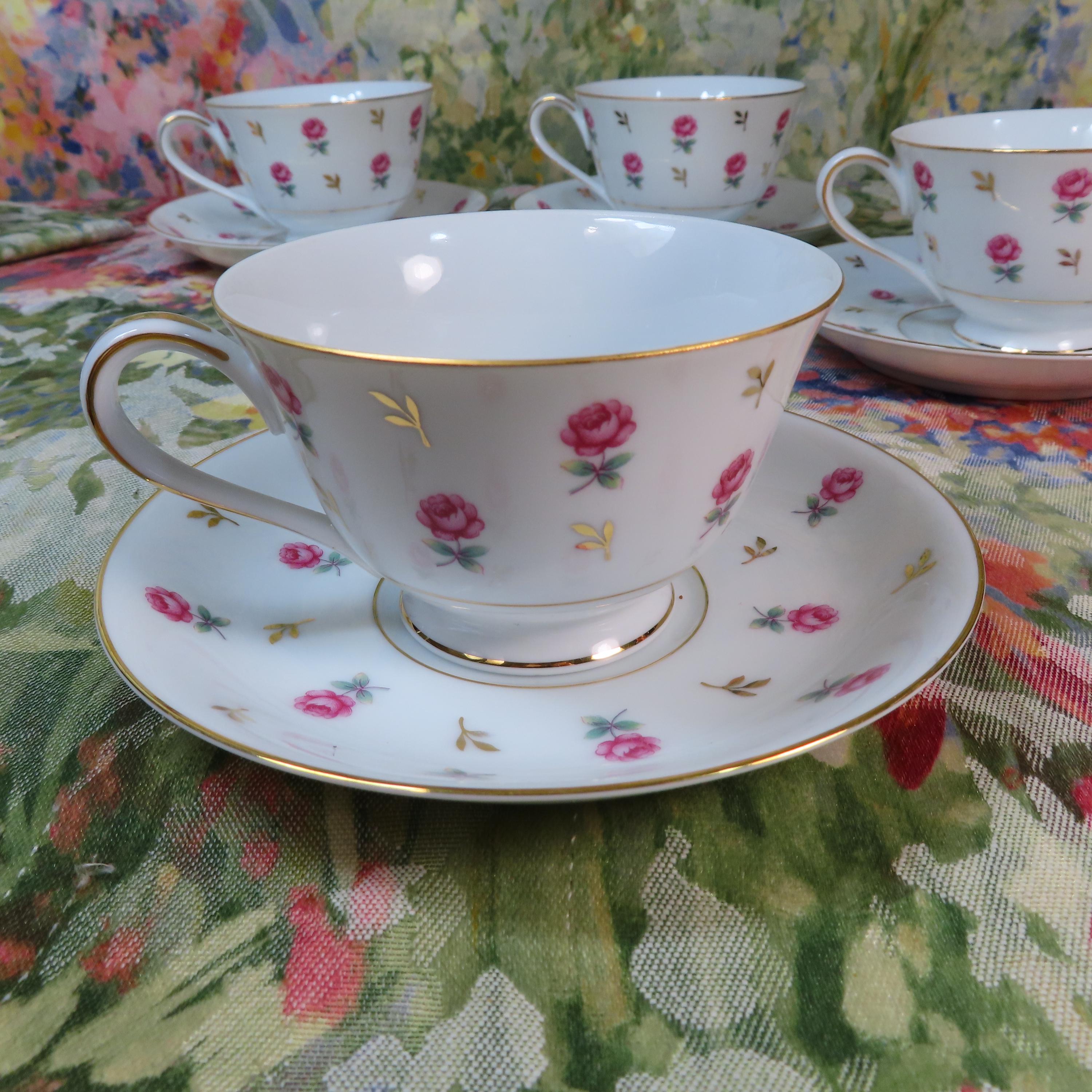 英国製 ...Rosalie 可憐な花びら金彩 ボウル5枚 Noritake Rosalie - Etsy