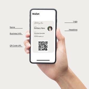 Cartão de visita virtual para carteira móvel (Apple ou Google)