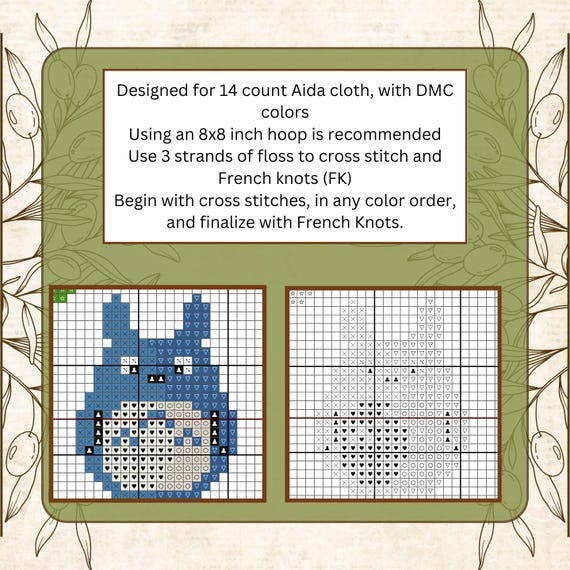 Totoro & Friends - My Neighbor Totoro - Studio Ghibli Cross Stitch