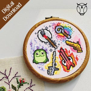 The Bad Kids - Dimension 20 Fantasy High - Cross Stitch Pattern - Digital Download