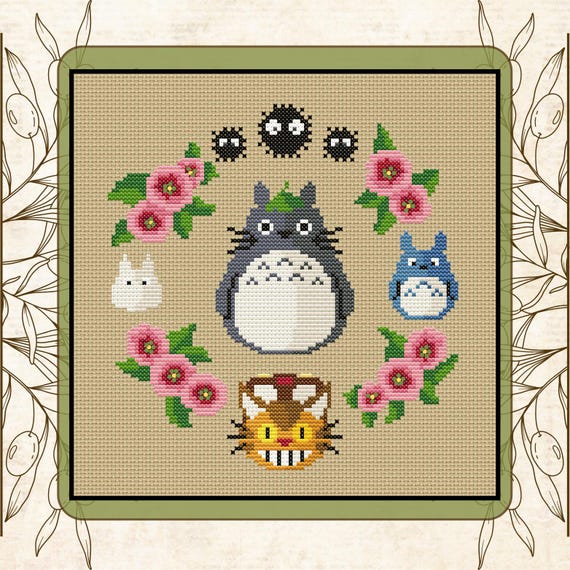 Totoro & Friends - My Neighbor Totoro - Studio Ghibli Cross Stitch