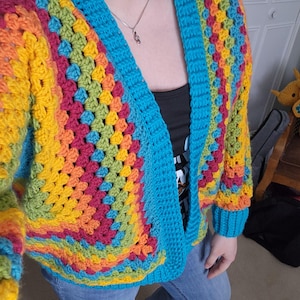 Granny square cardigan