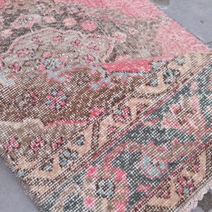 2x5 Rug,2x5 Turkish Rug,2x5 Runner rug,2x5 Handmade rug,2x5 Kitchen Rug, 2x5 Oushak Runner, Rugs Natural Rug, Boho Bedroom Rug,2.2x4.7 ft