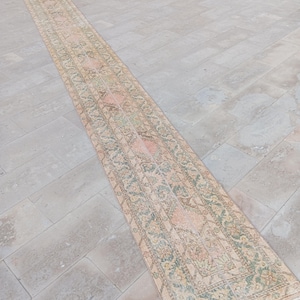 2x24 Runner Turkish, Runner for Hallway, 23 24 25 Runner Rug, Vintage Runner Rug, Extra Long Runner, Narrow Runner Patchwork, 24&#39; 25&#39; Runner